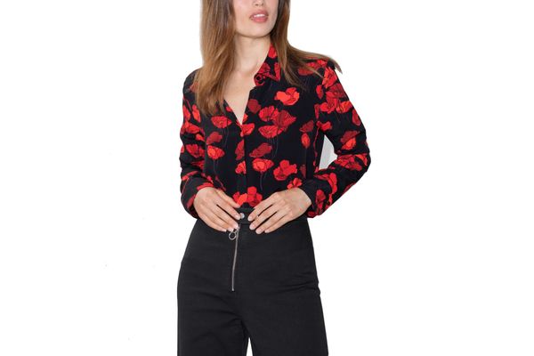 & Other Stories Poppy Print Blouse