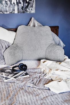 Grey Shearling Boo Pillow