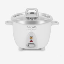 Aroma Select Stainless Rice Cooker, 6-Cup