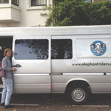 Our home away from home, the Elephant Riders sprinter van.