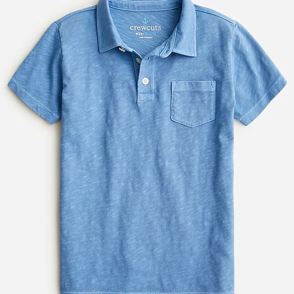 J.Crew Kids' Short-Sleeve Garment-Dyed Polo Shirt