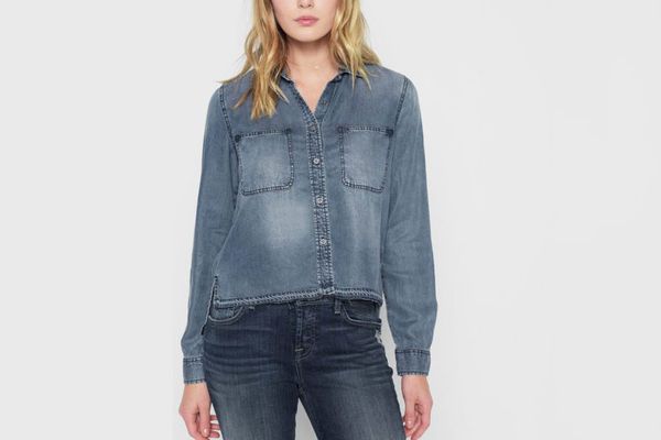 7 for All Mankind Step Hem Denim Shirt