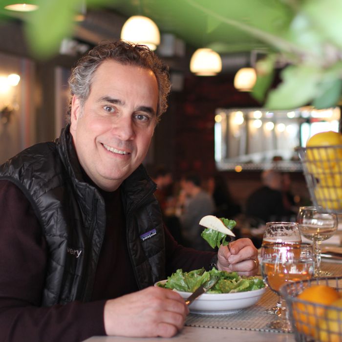 Lomonaco at Resto, where he had an escarole and pear salad.