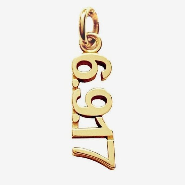 Tiny Tags Vertical Date Charm