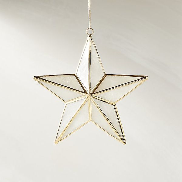 CB2 Capiz Star Ornament