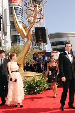 LOS ANGELES, CA - AUGUST 29:  Actor Jon Hamm (R) arrives at the 62nd Annual Primetime Emmy Awards held at the Nokia Theatre L.A. Live on August 29, 2010 in Los Angeles, California.  (Photo by Jason Merritt/Getty Images) *** Local Caption *** Jon Hamm