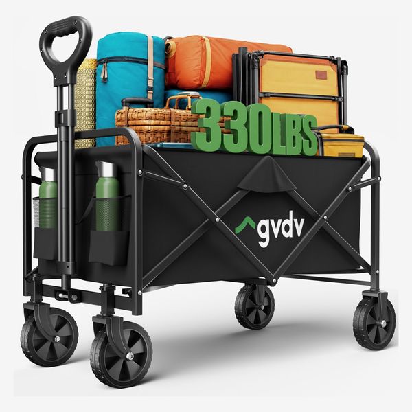 GVDV Collapsible Wagon Cart, Heavy Duty Utility Folding Wagon