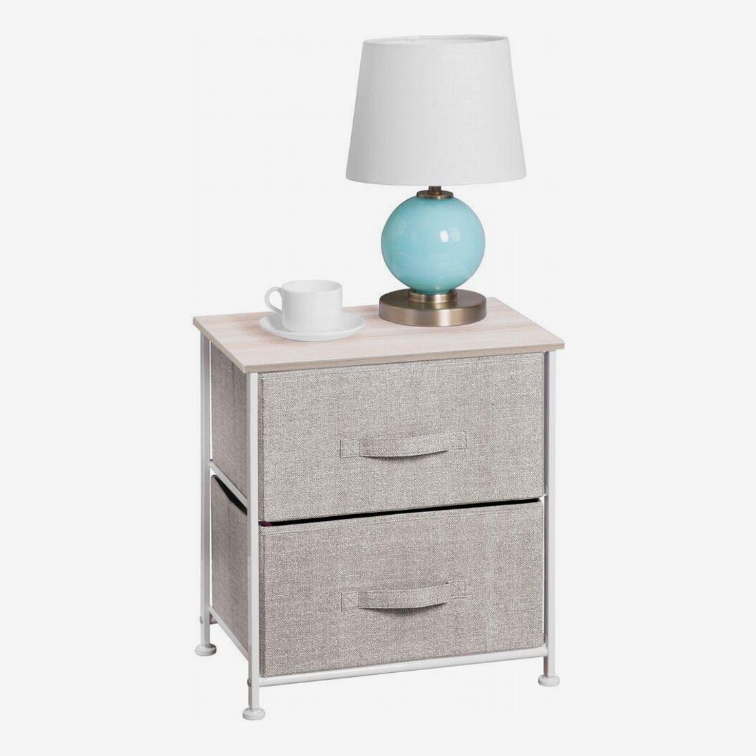 Simplistic End Table 4 Drawers Dresser Chest Storage Tower Nightstand Furniture