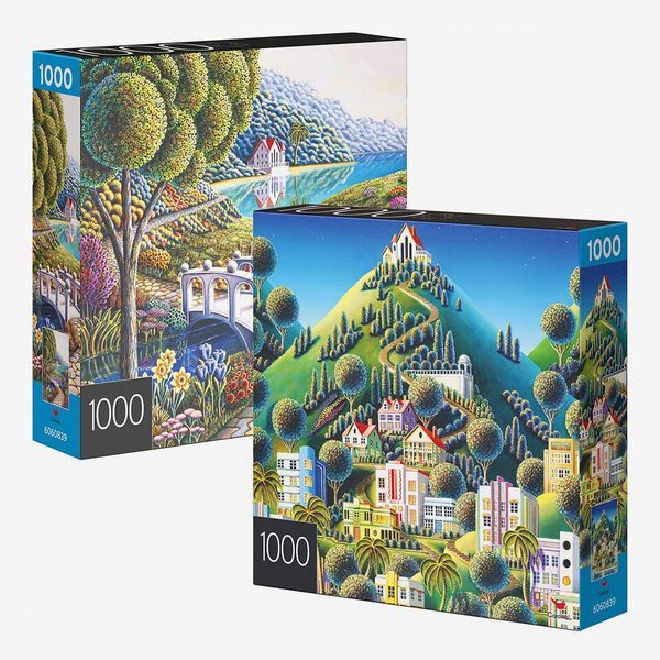 Spin Master Games Two-Pack of 1,000-Piece Jigsaw Puzzles