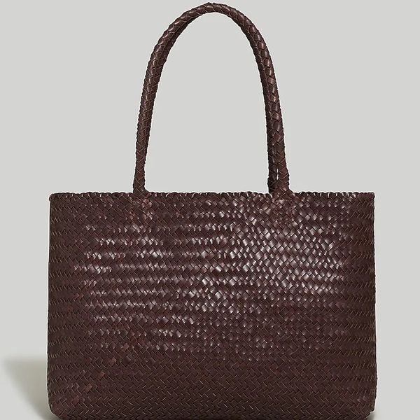 Madewell The Handwoven Leather Tote