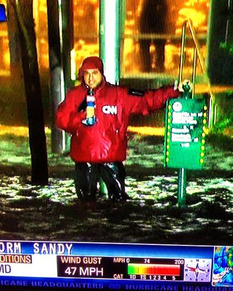 Ali Velshi and the offending windbreaker.