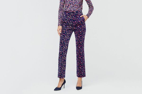 J. Crew Kickout Cord in Dotted Floral
