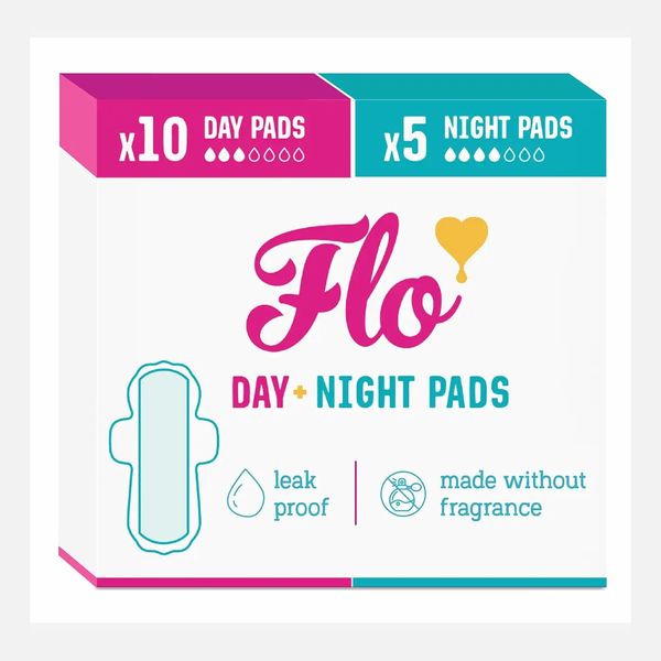 Flo Day + Night Menstrual Pads