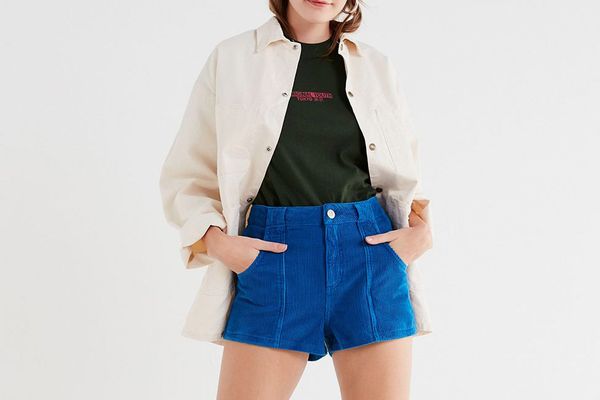 UO High-Rise Corduroy Short