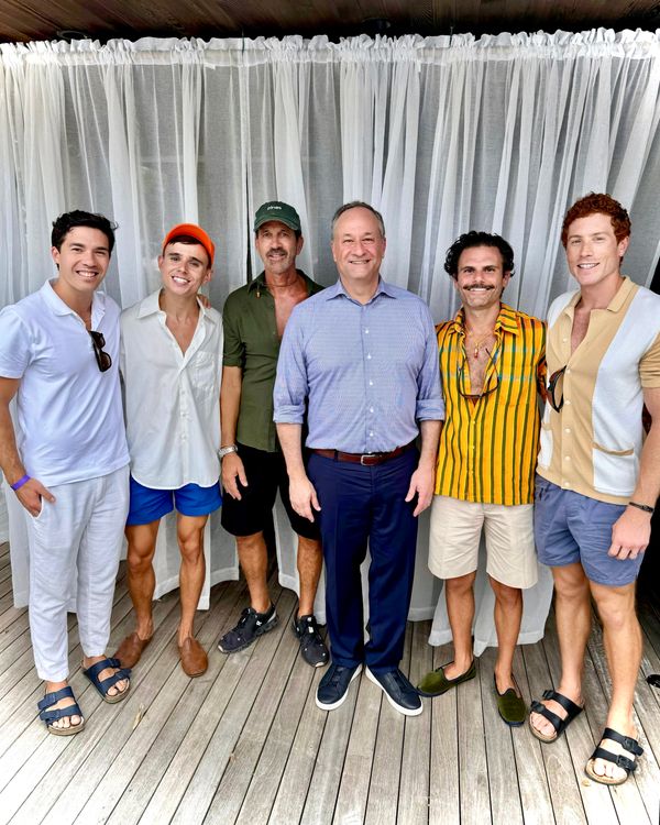 Doug Emhoff and Chasten Buttigieg Go to Fire Island