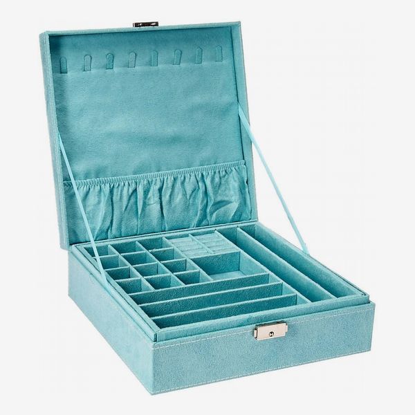 tiny trinket box Turquoise jewelry box wood jewelry box