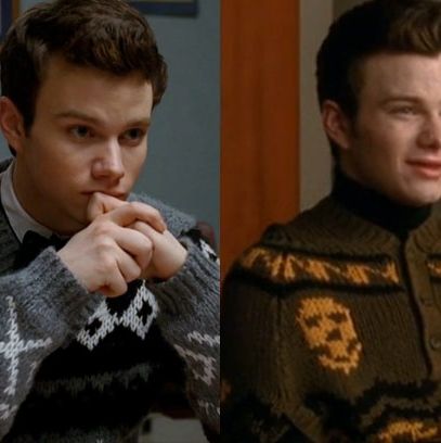 Kurt may be the perfect grandson, because he never met an exuberantly knitted sweater he wasn’t willing to wear. No one will ever top the robustness of the infamous Cosby in this regard — nor should they — but we always respect a guy who doesn’t turn up his nose at a woolly ode to Tic Tac Toe, or something that looks like a creepy 8-bit video game about a monster picking flowers. We call it Scarecrow Gone Wildflower. And judging by Artie there, it's contagious.