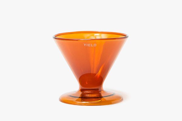 Yield Design Double Wall Pour Over Coffee Coffee Maker in Amber