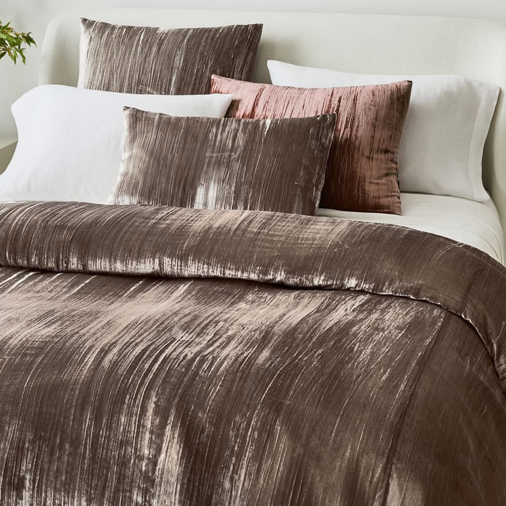 west elm duvet velvet