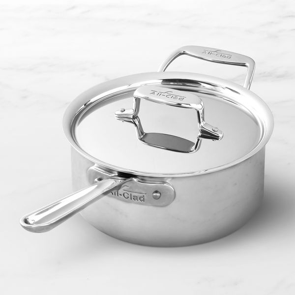 All-Clad D3 Stainless Steel Saucepan With Lid