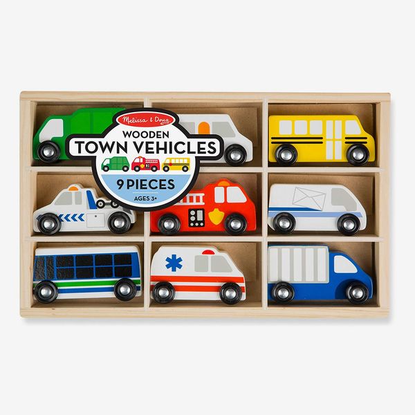 Melissa & Doug Wooden Town Vehicles