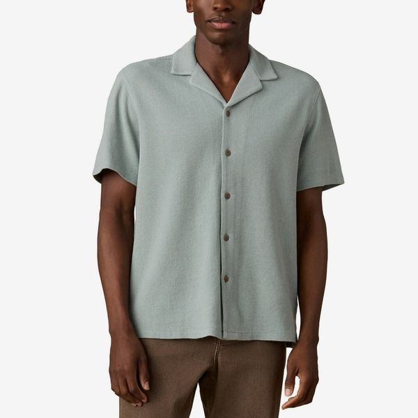 Faherty Oasis Organic Cotton Blend Camp Shirt