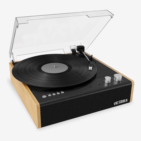 Victrola Eastwood 3-Speed Bluetooth Turntable with Built-in Speakers and Dust Cover