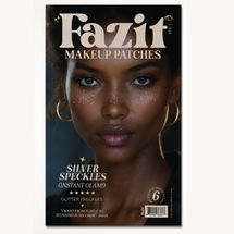 Fazit Beauty Silver Glitter Freckles Makeup Patches - 6 Count