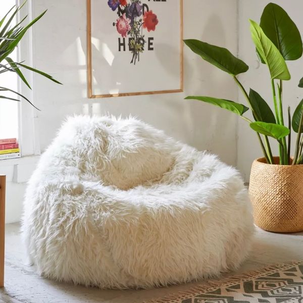 Urban Outfitters Aspyn Faux Fur Shag Bean Bag Chair
