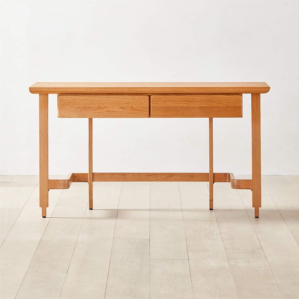 CB2 Arroyo Oak Console Table