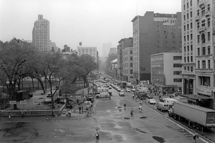 The automobile-centric recent past, seen here in 1985.