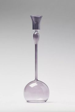 Anthropologie Rylee Borosilicate Glass Candlestick