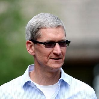 Tim Cook, CEO of Apple attends Allen & Company's Sun Valley Conference on July 11, 2011 in Sun Valley, Idaho. Since 1983, the investment firm Allen & Company has annually hosted the media and technology conference which is usually attended by powerful media executives.