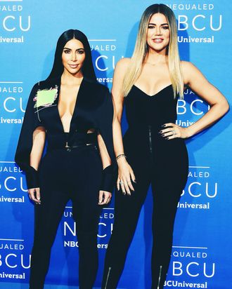 Kim Kardashian and Khloé Kardashian.