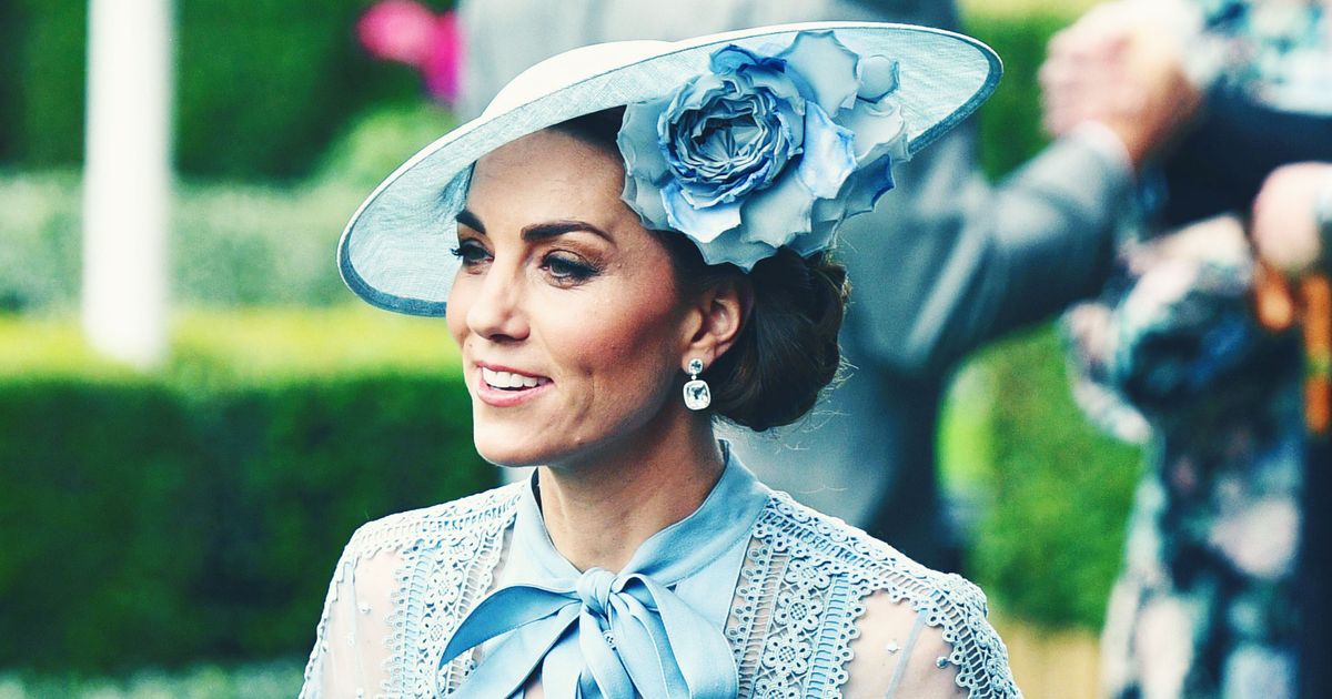 kate middleton ascot blue dress See Kate Middleton in Blue Elie Saab Dress At Royal Ascot