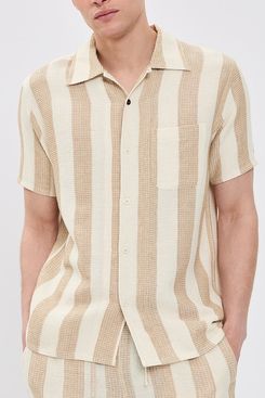 Kardo Chintan Handloom Striped Shirt