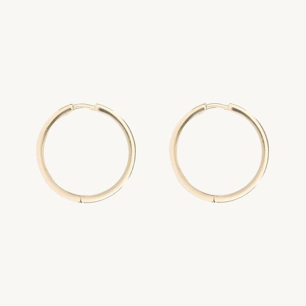 Catbird Classic Hoops - Yellow Gold, Pair
