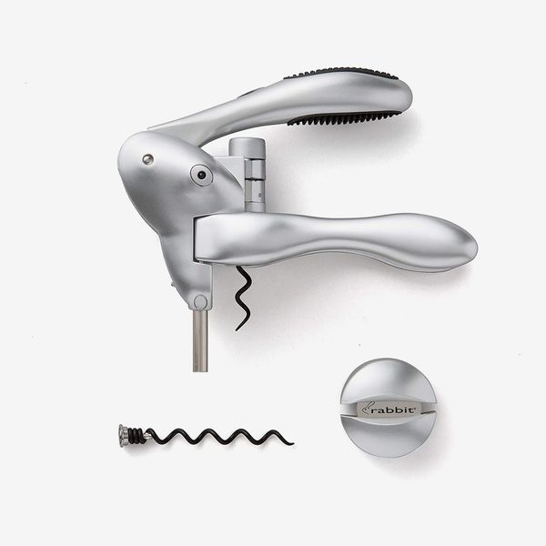 Rabbit Original Lever Corkscrew Wine Opener with Foil Cutter and Extra Spiral