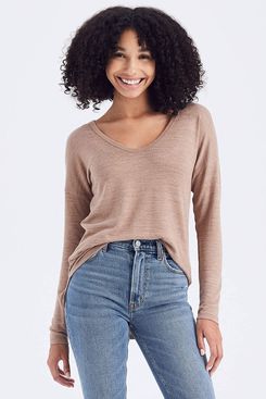 Abercrombie & Fitch Long-Sleeve V-Neck Tee