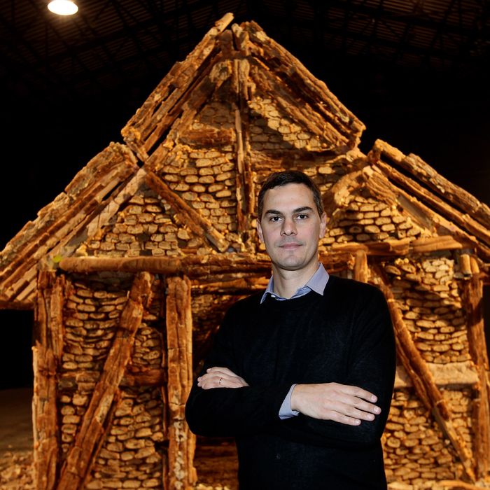FLORENCE, ITALY - JANUARY 11: Fondazione Nicola Trussardi Artistic Director Massimiliano Gioni attends the