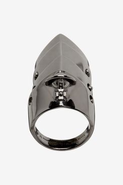 Vivienne Westwood Gunmetal Armor Ring