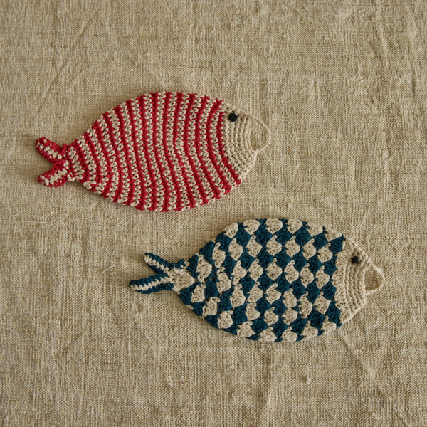 Nickey Kehoe Tawashi Little Fish Dishcloths