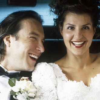 My Big Fat Greek Wedding (2002)Directed by Joel Zwick Shown: John Corbett (as Ian Miller), Nia Vardalos (as Toula Portokalos)
