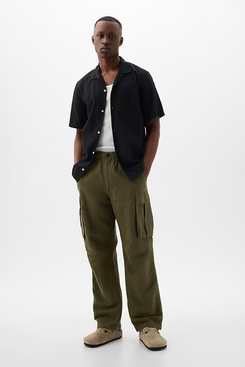 Gap linen and cotton cargo pants