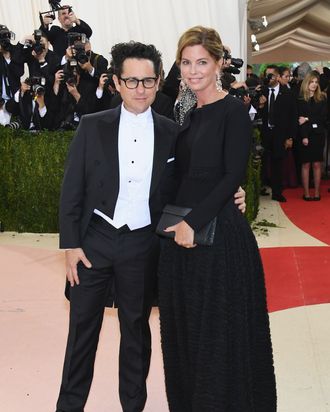 J.J. Abrams and Katie McGrath at the Met Gala.