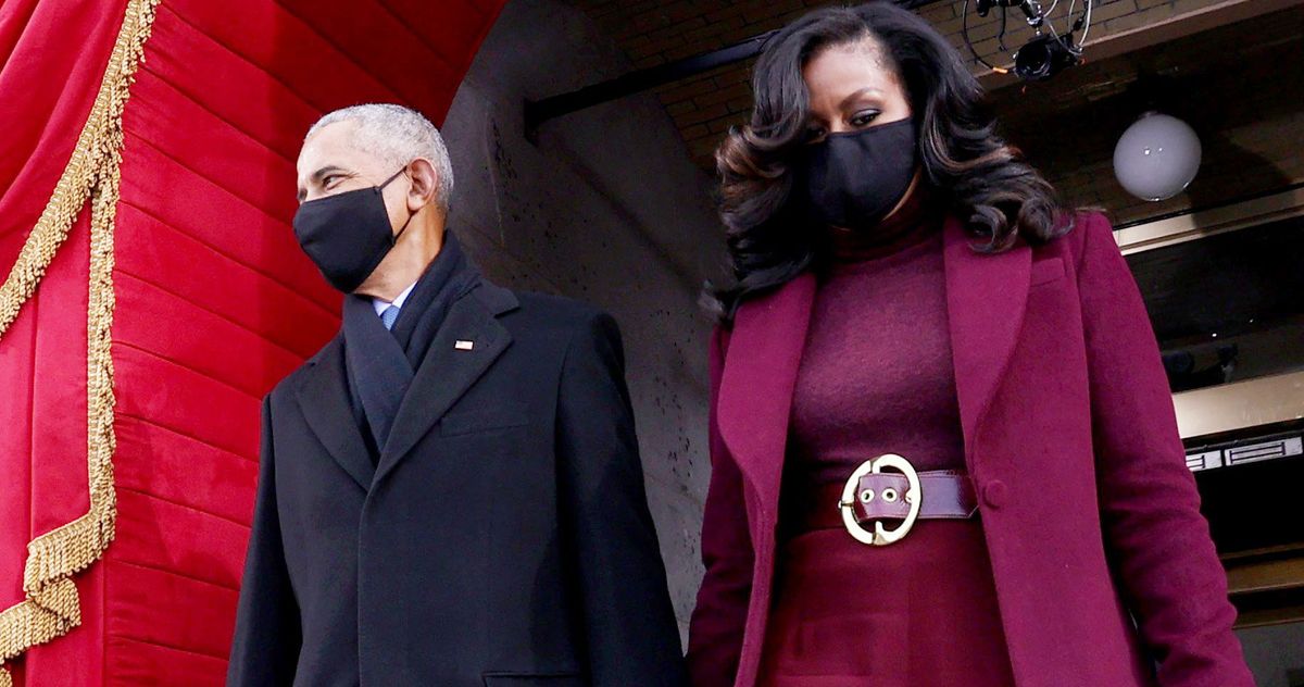 Michelle Obama Wears Sergio Hudson Outfit To Inauguration