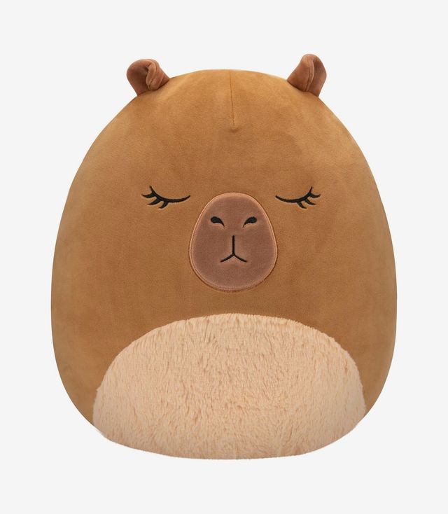 Squishmallows Original 14-Inch Lijjian the Brown Capybara