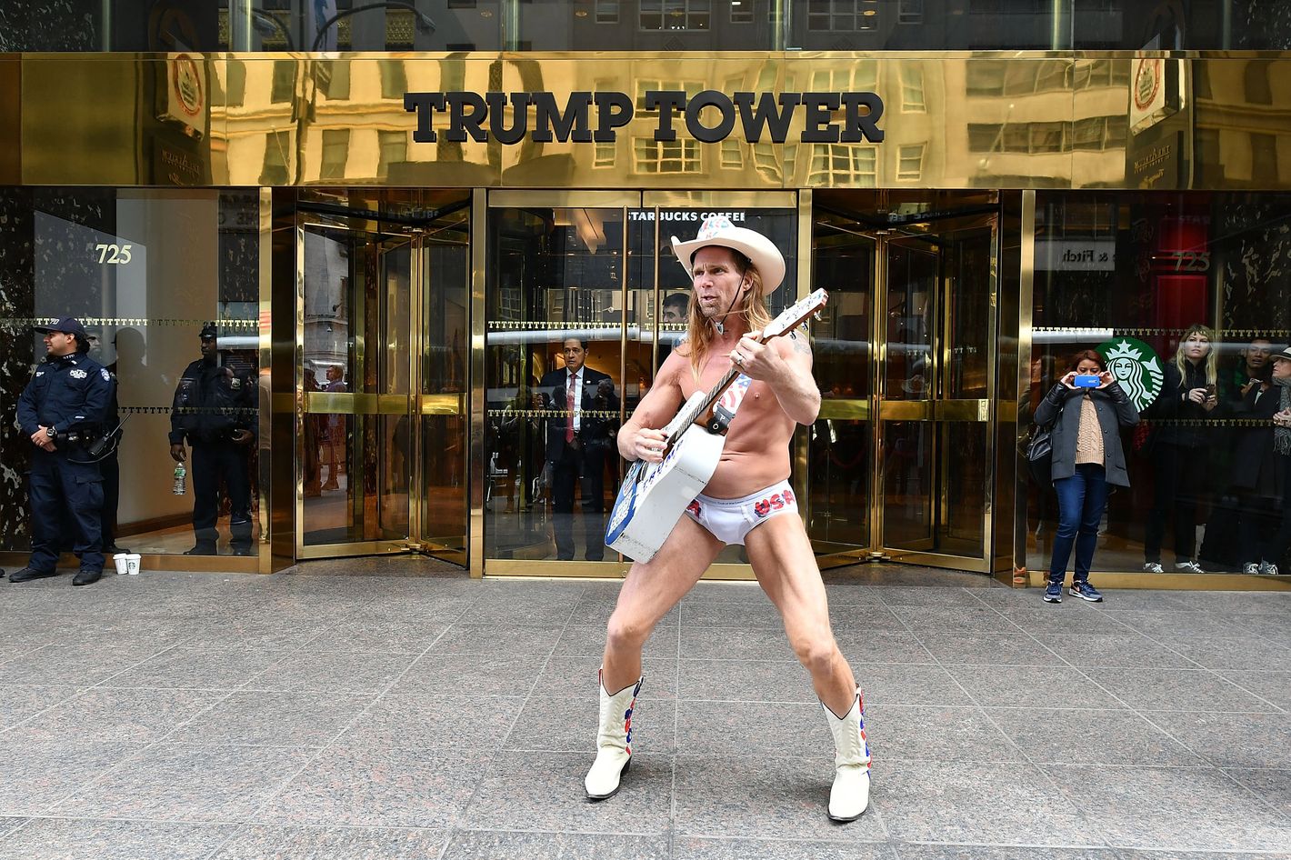 The Naked Cowboy Is a Huge Fan of Donald Trump, Despite the Fact That His  Immigrant Wife Could Be Deported During His Term