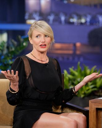 Cameron Diaz and the short hair that made her cry.