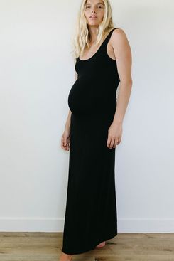 Maternity Style: Two Ways to Wear a Black Tank Dress - By Lauren M